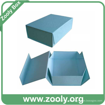 Caja de cartón plegable de papel de colores / Impreso cajas de regalo plegables